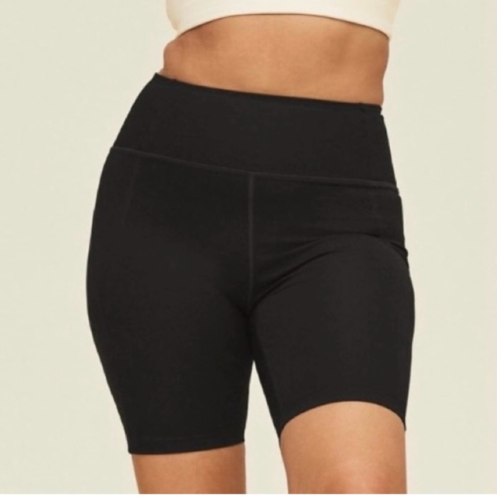 Girlfriend Collective Black Biker Shorts